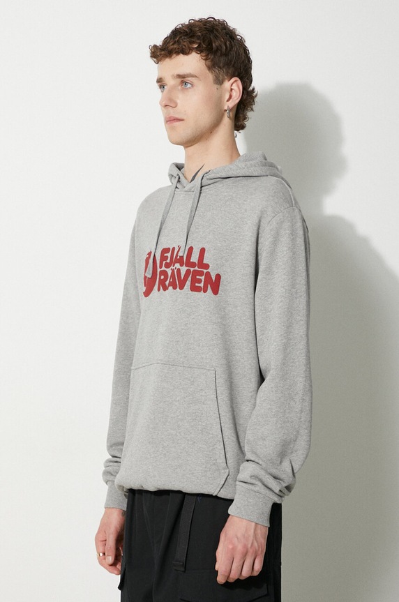 Дрехи Памучен суичър Fjallraven Logo Hoodie F84144 020-999 F84144 сив