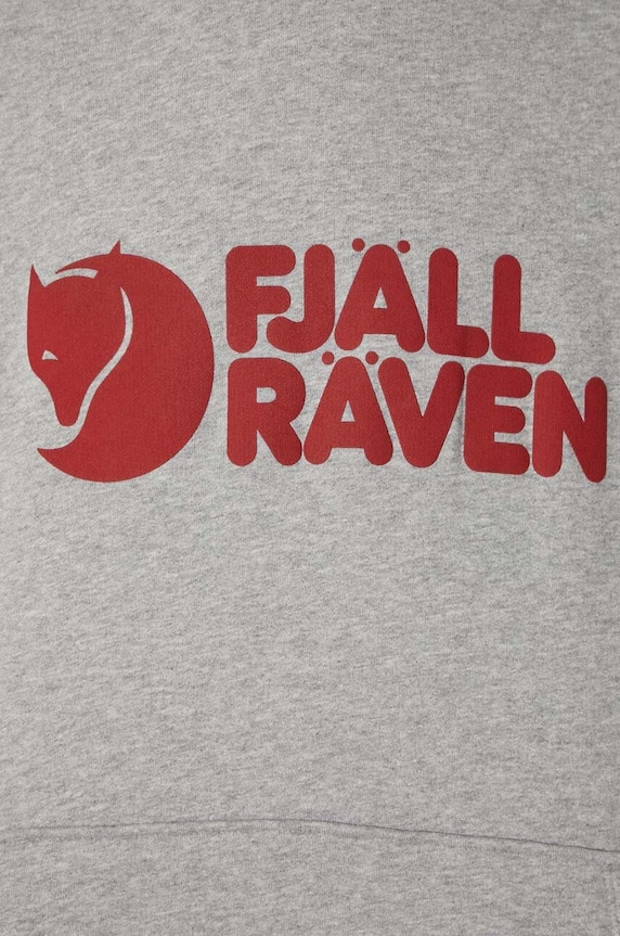 Памучен суичър Fjallraven Logo Hoodie F84144 020-999 F84144 сив