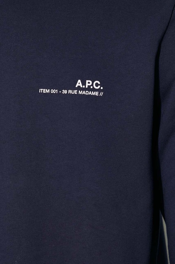 A.P.C. cotton sweatshirt Sweat Item COEAS-H27608 BLACK COEAS.H27608