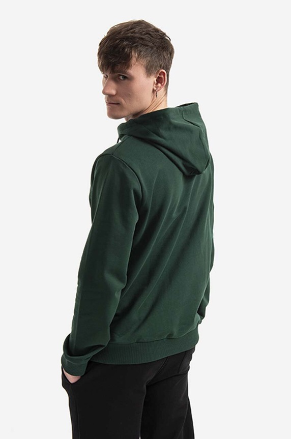 Clothing A.P.C. cotton sweatshirt Hoodie Item COEAS.H27672 green
