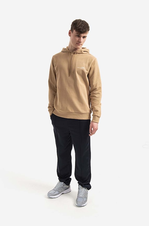 A.P.C. cotton sweatshirt Hoodie Item COEAS.H27672 beige AA00
