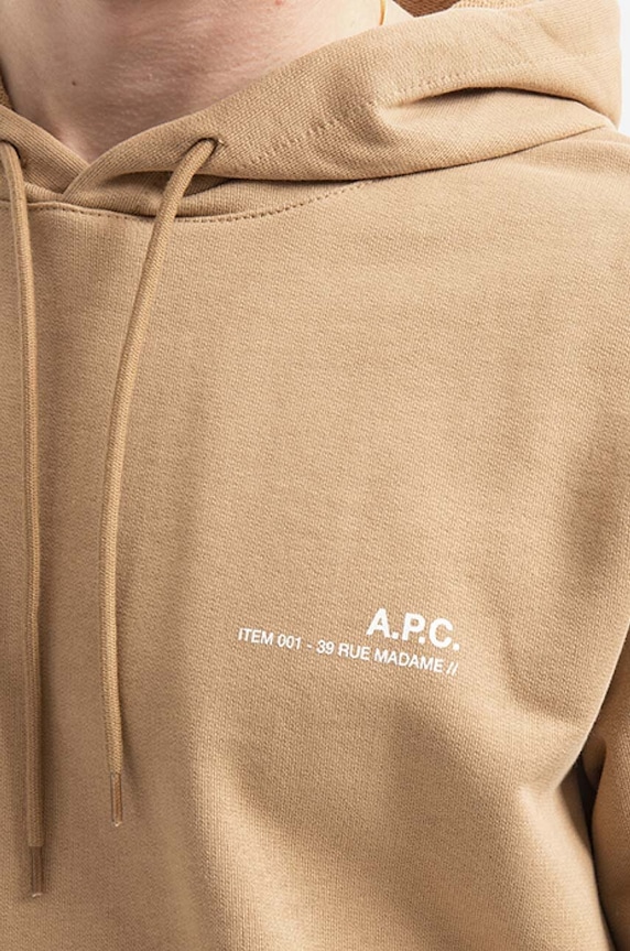 A.P.C. cotton sweatshirt Hoodie Item beige COEAS.H27672