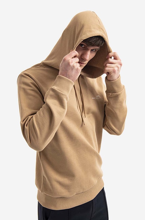 A.P.C. cotton sweatshirt Hoodie Item COEAS.H27672 beige