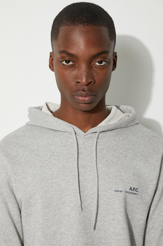 A.P.C. cotton sweatshirt Hoodie Item COEAS.H27672 gray