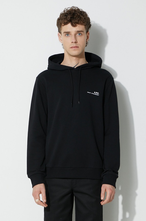 A.P.C. cotton sweatshirt Hoodie Item cotton black COEAS.H27672