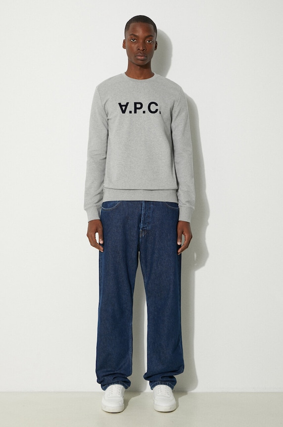 A.P.C. bluza bawełniana Sweat Vpc COECQ.H27378 szary AA00