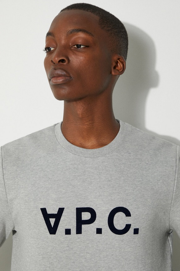 A.P.C. bluza bawełniana Sweat Vpc COECQ.H27378 szary