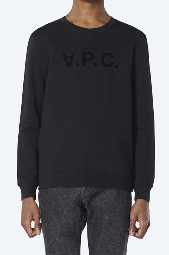 Βαμβακερή μπλούζα A.P.C. Sweat Vpc μαύρο COECQ.H27378