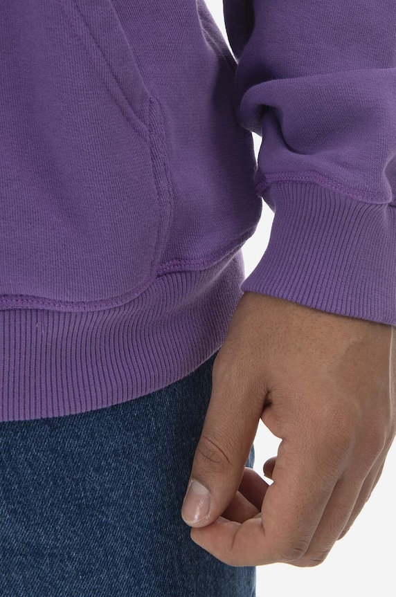 Maharishi cotton sweatshirt violet 7010.PURPLE