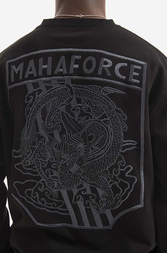 Maharishi hanorac de bumbac negru 8075.BLACK