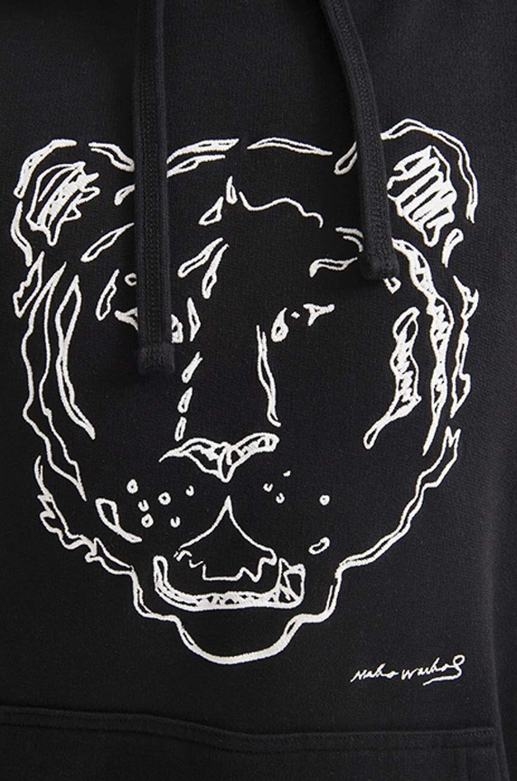 Maharishi cotton sweatshirt Tiger x Warhol 9707.BLACK