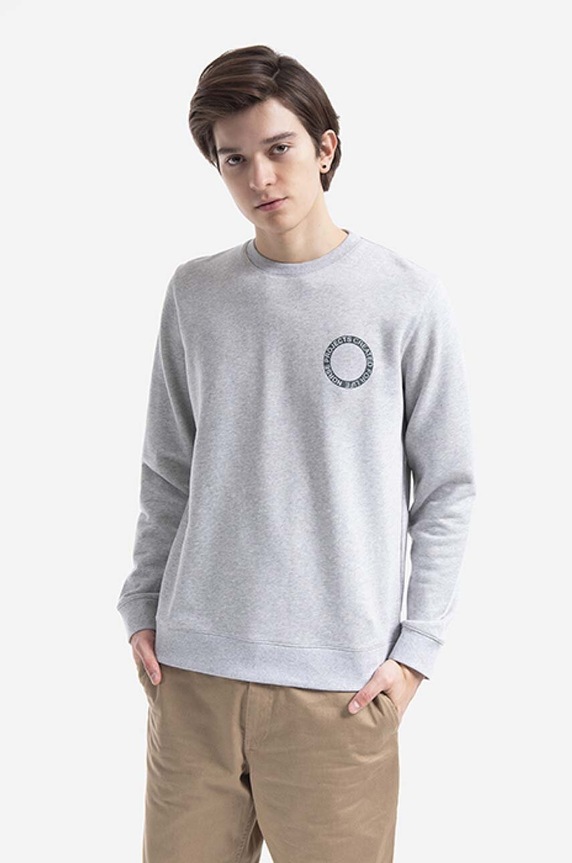 Norse Projects cotton sweatshirt Vagn BMC cotton gray N20.1284.1026