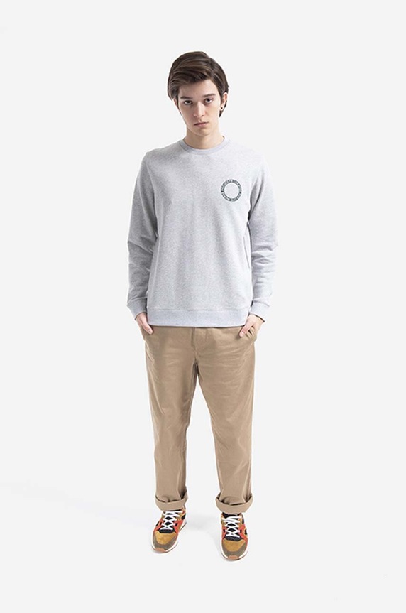 Norse Projects cotton sweatshirt Vagn BMC N20.1284.1026 gray AA00