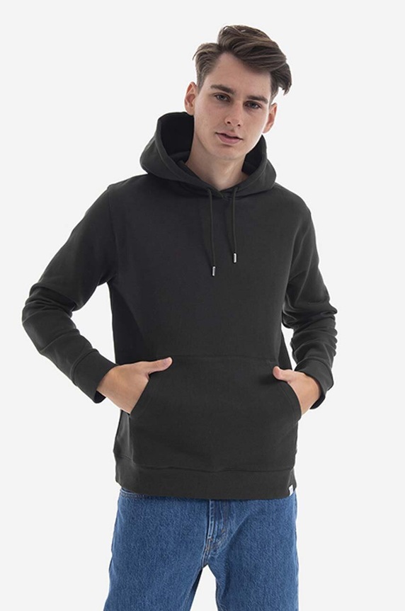 Norse Projects cotton sweatshirt Vagn Classic plain green N20.1276.8109