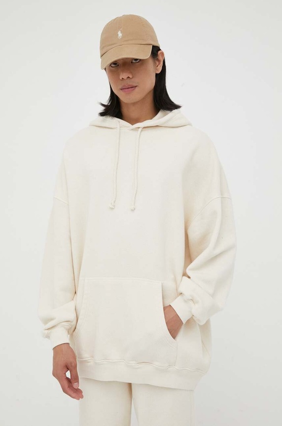 American Vintage bluza bawełniana bawełna beżowy MXY03A