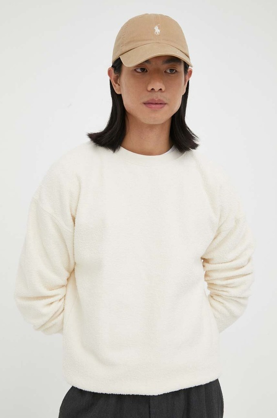 American Vintage pamut melegítőfelső pamut bézs MBOBY03A