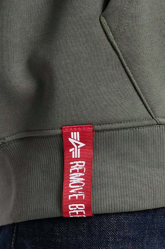 Alpha Industries bluza Basic Zip Hoody 118342.142 zielony