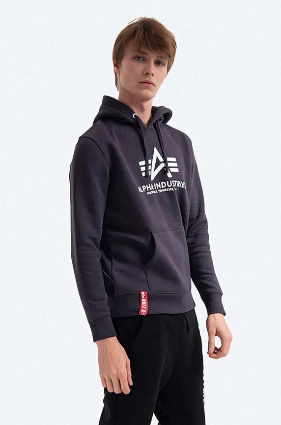 Alpha Industries sweatshirt Basic Hoody 178312.466 navy