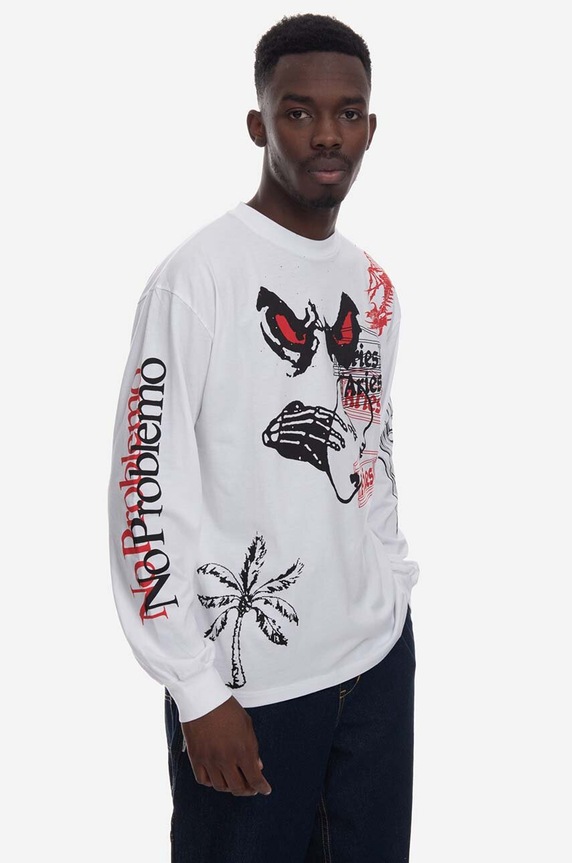 Aries sweatshirt cotton white AR60022