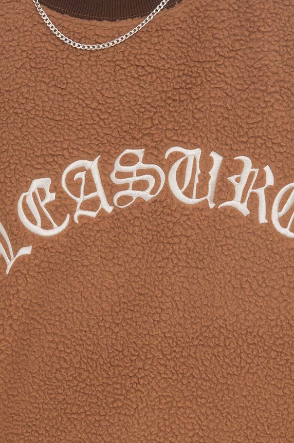 PLEASURES sweatshirt Mars Sherpa Crewneck P23SP019