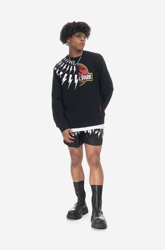 Neil Barett cotton sweatshirt PBJS146.U520S black