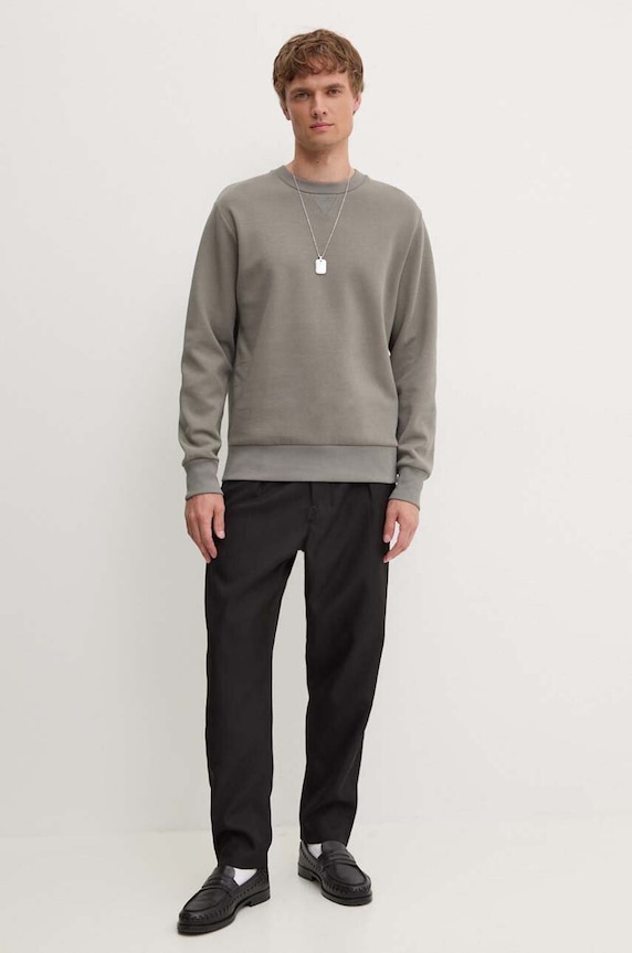 A.P.C. hanorac de bumbac Sweat Duck COGAW.M27771 gri AA00
