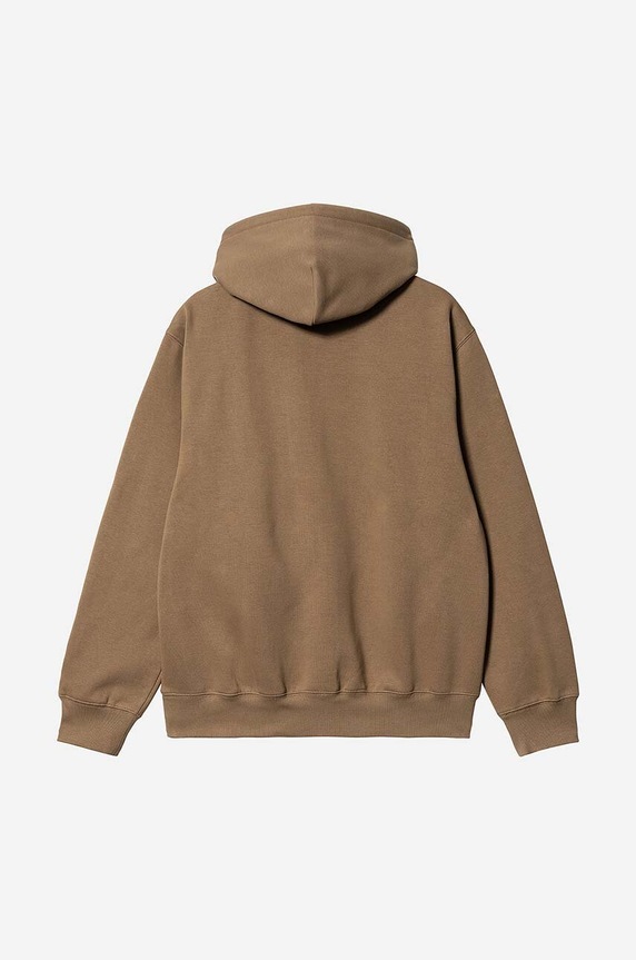 Carhartt WIP cotton sweatshirt Hooded Souvenir Valley Sweat brown I031819