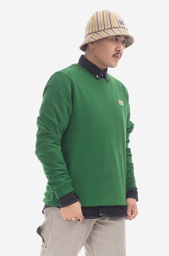 Fjallraven bluza bawełniana Vardag zielony F87070.678