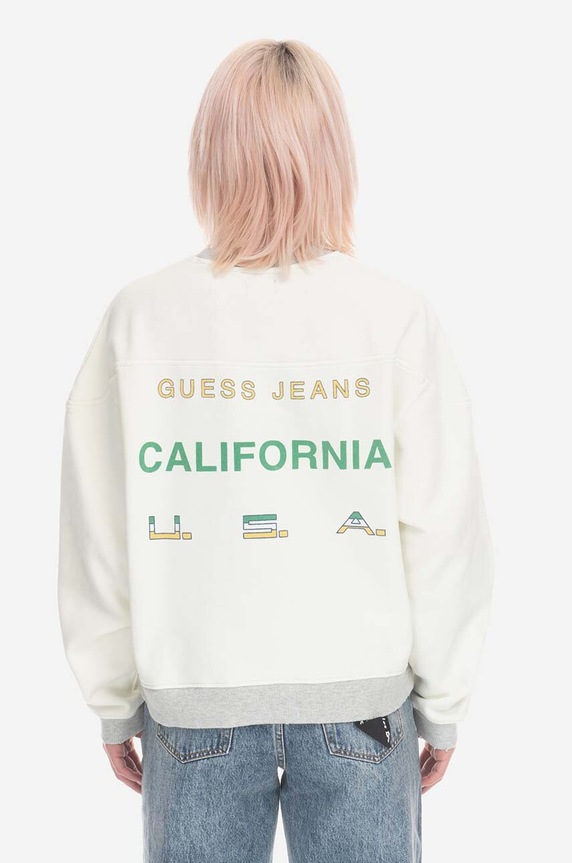Mikina Guess Vintage Logo Crewneck M3GQ01KBMY0 G046 M3GQ01.KBMY0 béžová AA00