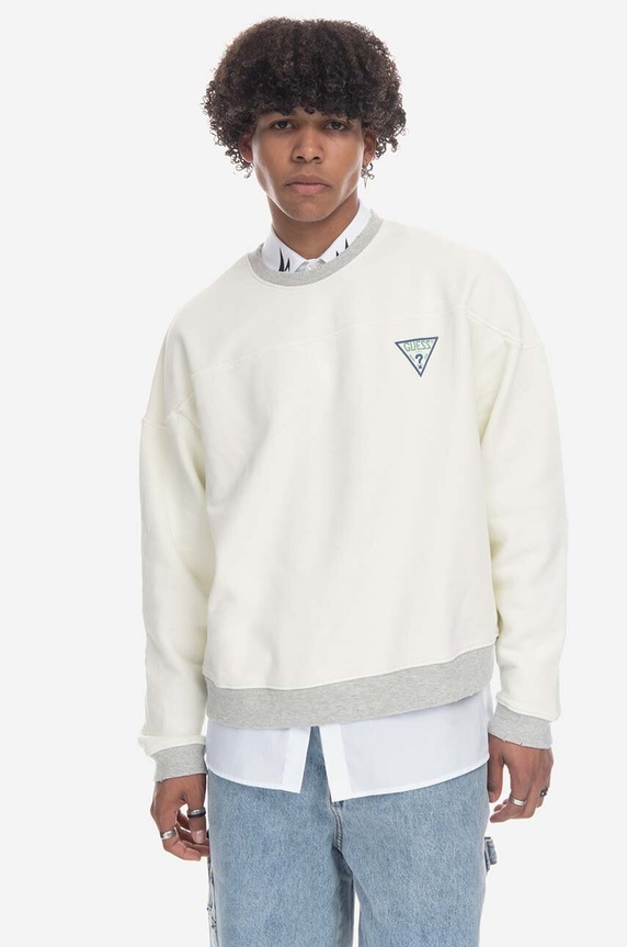 Mikina Guess Vintage Logo Crewneck M3GQ01KBMY0 G046 M3GQ01.KBMY0 béžová