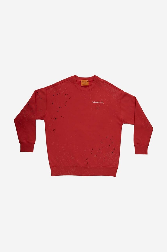 A-COLD-WALL* bluza bawełniana x Timberland wzorzyste czerwony A6PGW852