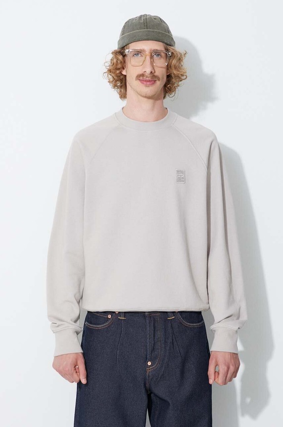 Filling Pieces cotton sweatshirt Lux cotton gray 80513731932