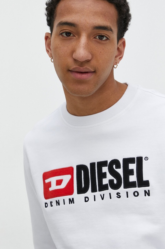 Diesel hanorac de bumbac alb A03758.0GEAD