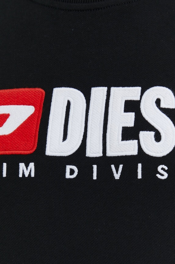 Bavlněná mikina Diesel S-GINN-DIV A03758.0GEAD černá