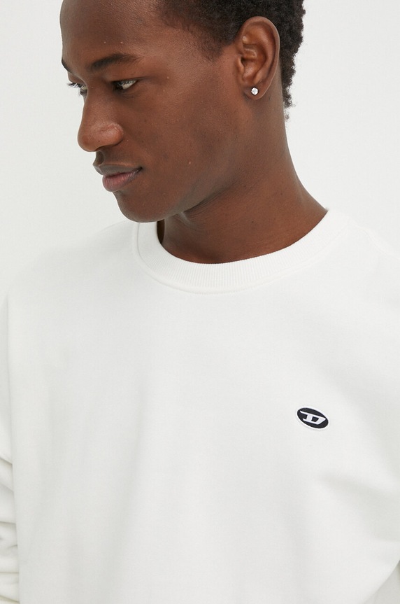 Diesel bluza bawełniana S-ROB-DOVAL-PJ beżowy A03785.0BKAF