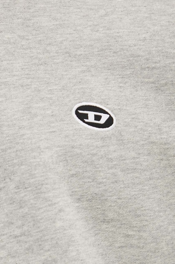 Diesel felpa in cotone S-ROB-HOOD-DOVAL-PJ A03786.0BKAF grigio