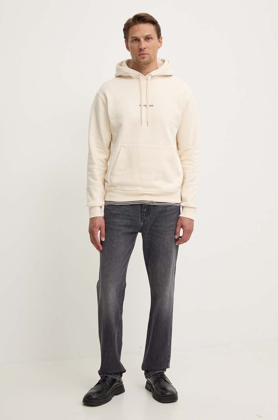 The Kooples bluza bawełniana HSWE22072K beżowy AA00