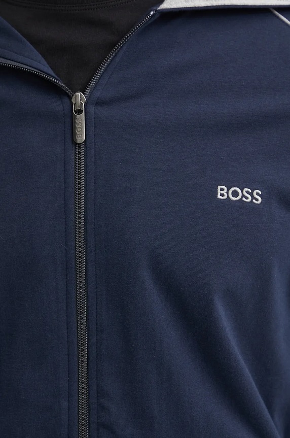 Mikina s kapucňou BOSS 50515392 tmavomodrá