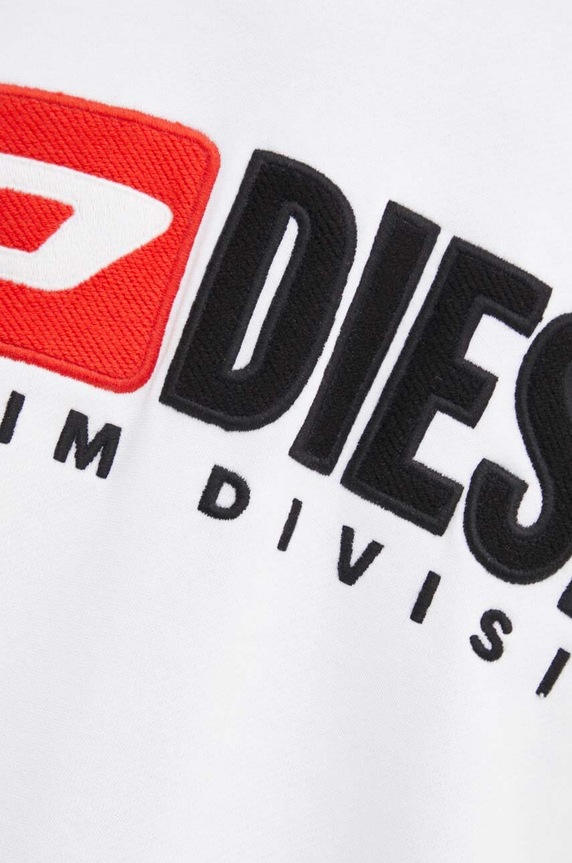 Diesel bluza bawełniana S-BOXT-HOOD-DIV A14945.0GEAD biały