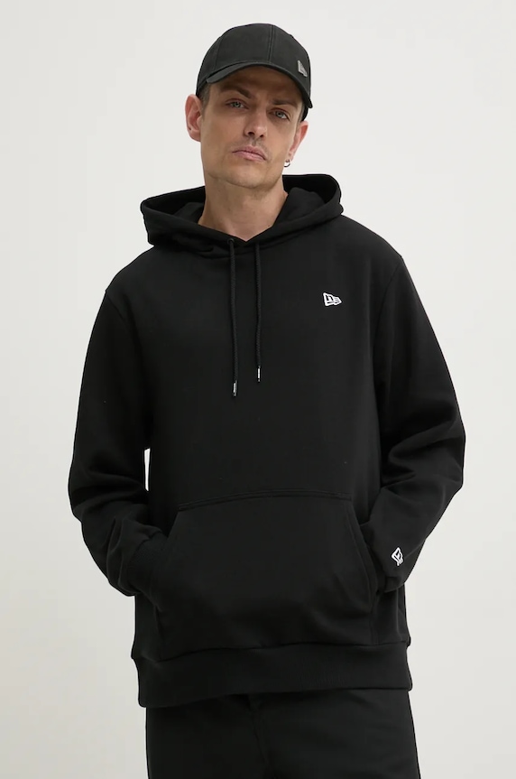 Mikina New Era s kapucňou čierna 60416735