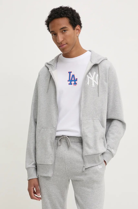 Mikina New Era NEW YORK YANKEES směs šedá 60416720