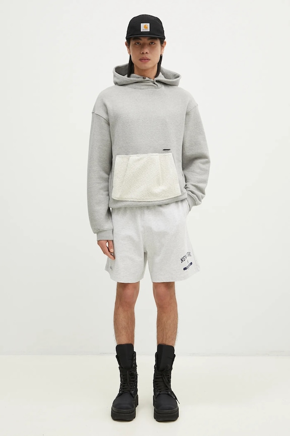 Ader Error cotton sweatshirt BN01FWHD0106GR gray