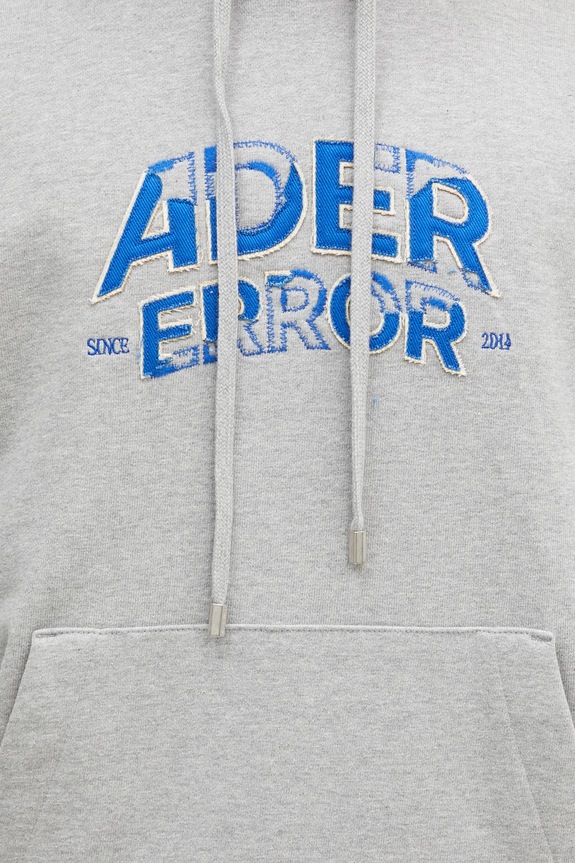 Ader Error cotton sweatshirt gray BN25FYHD0101GR