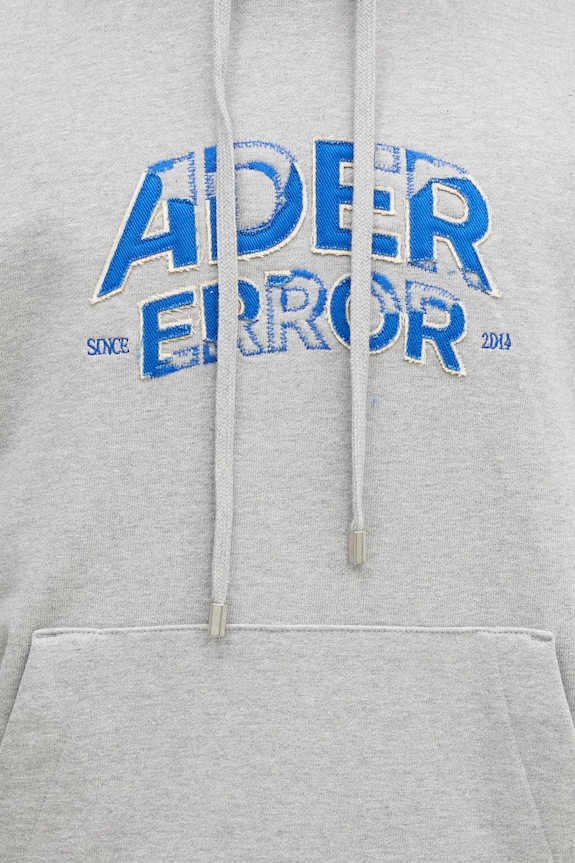 Ader Error cotton sweatshirt gray BN25FYHD0101GR