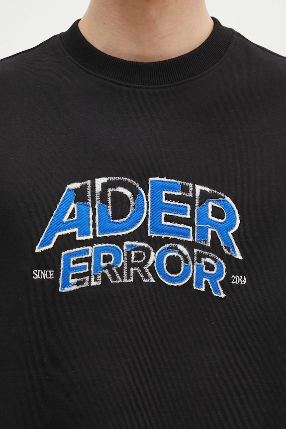 Ader Error bluza bawełniana czarny BN25FYSW0101BK