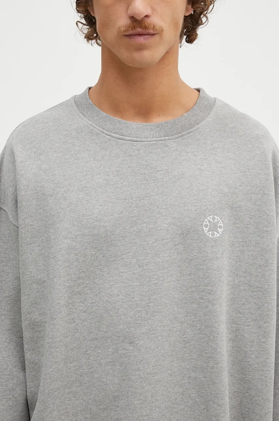1017 ALYX 9SM felpa in cotone grigio AAMSW0246FA01