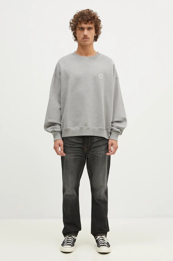 1017 ALYX 9SM felpa in cotone AAMSW0246FA01 grigio