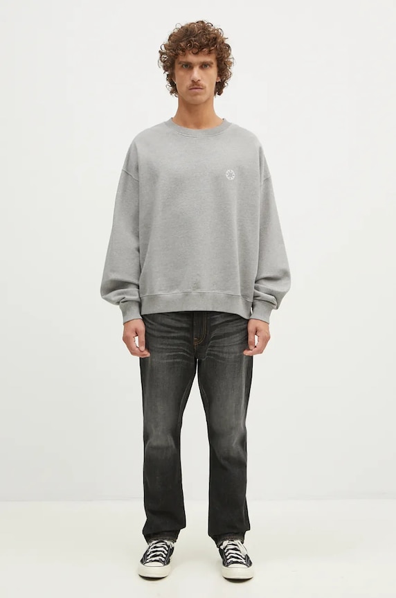 1017 ALYX 9SM felpa in cotone AAMSW0246FA01 grigio