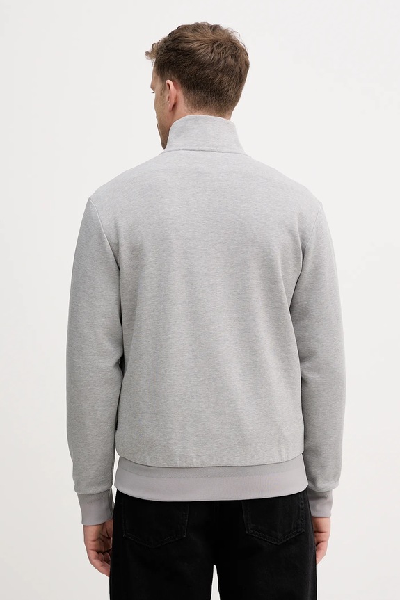 Odzież BOSS bluza rozpinana męska z bawełną H-Shepherd 100 50532755 szary