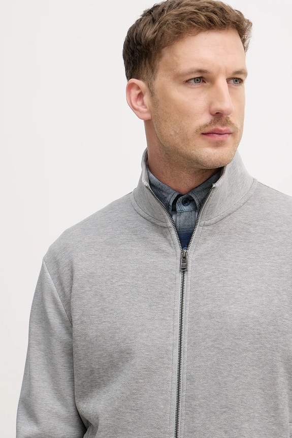 BOSS bluza rozpinana męska z bawełną H-Shepherd 100 szary 50532755